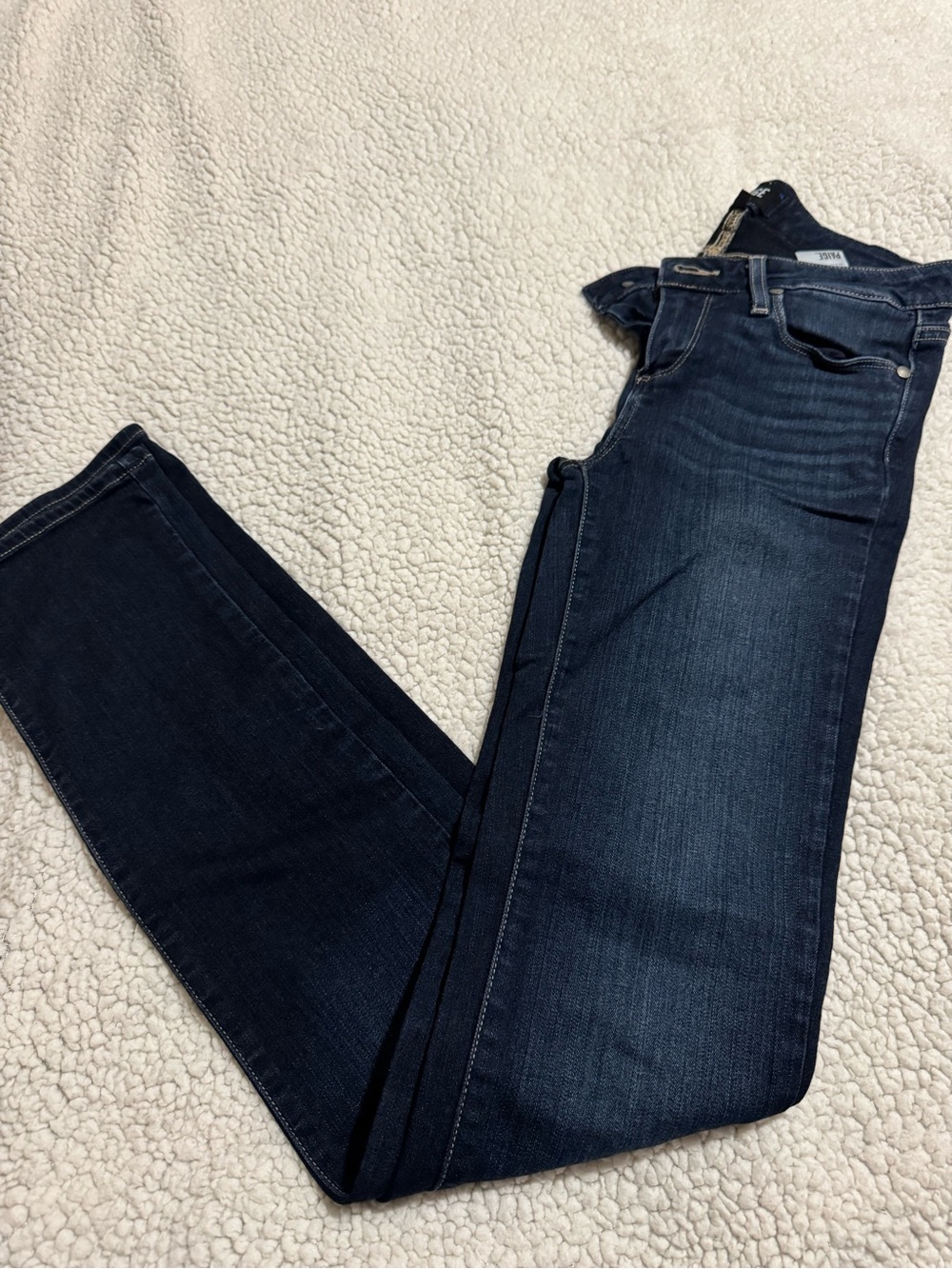 PAIGE Womens Indigo Slim Straight Jeans